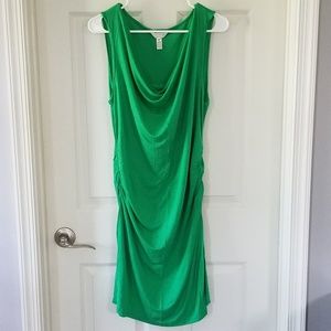Green lightweight maternity dress, Large, stretchy